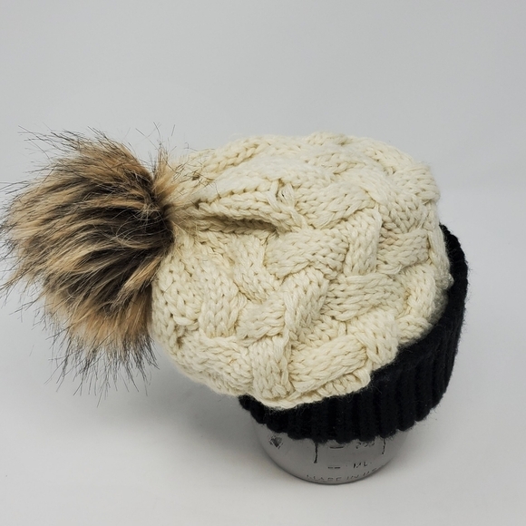 NFL APPAREL ARIZONA CARDINALS FOOTBALL CREAM KNITWEAR POM POM BEANIE WOMEN OS - Picture 10 of 12